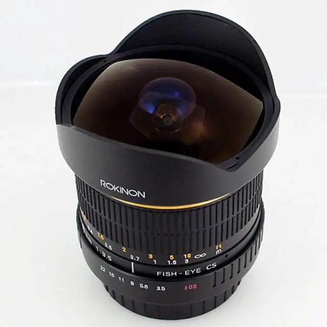 Alt view image 11 of 18 - Rokinon FE8MC 8mm f/3.5 Aspherical Fisheye Lens for Canon DSLR Cameras Black