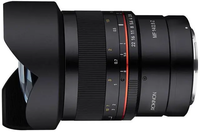 Alt view image 12 of 15 - Rokinon 14mm F2.8 UMC Super Wide Angle, Manual Focus Lens for Nikon Z #Z14-N