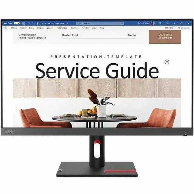 Alt view image 19 of 20 - Lenovo ThinkVision S24i-30 23.8 inch Monitor