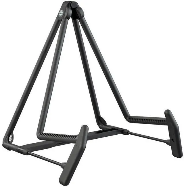 Main image of K&M Heli-2 17580 Acoustic Guitar Stand, 185-230mm/7.28-9.06" Width Adjustment, Black