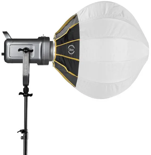 Alt view image 3 of 7 - GVM PR150R 150W LED Spotlight Bi-Color & RGB Studio Light with 20" Softbox,Stand