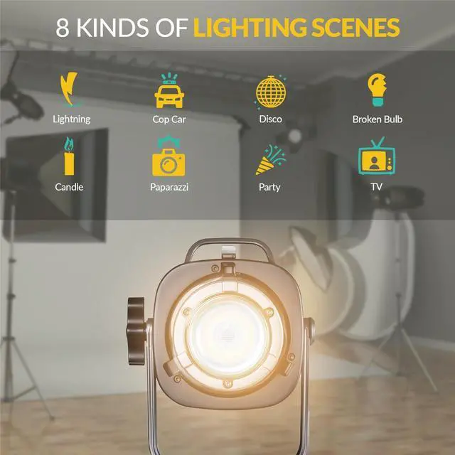 Alt view image 5 of 7 - GVM PR150R 150W LED Spotlight Bi-Color & RGB Studio Light with 20" Softbox,Stand