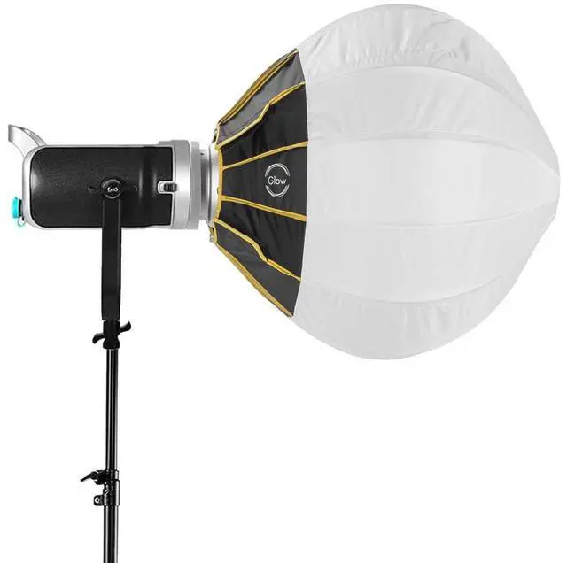 Alt view image 2 of 7 - GVM SD200D 200W Bi-Color LED Video Spotlight, w/20" Lantern Softbox & 9.5' Stand