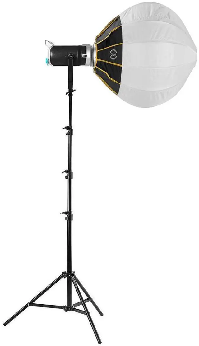 Main image of GVM SD200D 200W Bi-Color LED Video Spotlight, w/20" Lantern Softbox & 9.5' Stand