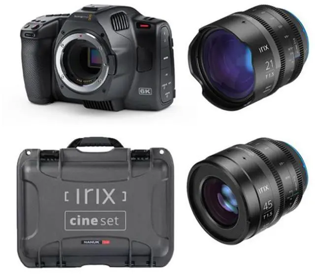 Main image of Blackmagic Design Pocket Cinema Camera 6K G2 Kit with IRIX 21mm and 45mm T1.5 Cine Lens for Canon EF