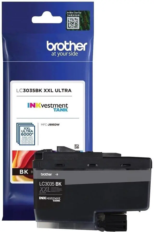 Alt view image 8 of 8 - Black Extra High Yield Ink Cartridge for Brother LC3035BK MFC-J805DW, MFC-J815DW XL, MFC-J995DW, MFC-J995DW XL, Genuine Brother Brand