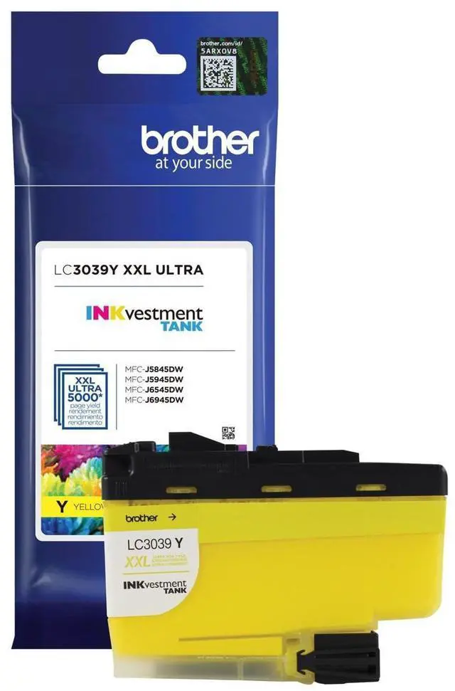 Alt view image 13 of 13 - Brother LC3039Y Ultra High Yield INKvestment Ink Cartridge - Yellow