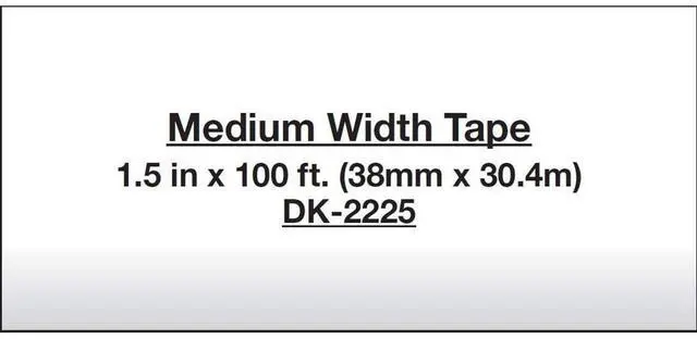 Alt view image 14 of 14 - Continuous Paper Label Tape, 1-1/2" x 100 ft, Black/White DK2225
