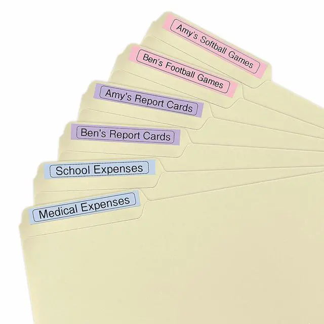 Alt view image 12 of 13 - Brother TZEMQ531 Tz Standard Adhesive Laminated Labeling Tape, 1/2 Inch W, Pastel Blue