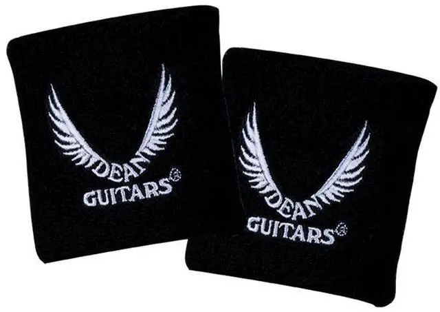 Main image of Dean Guitars Wrist Band for Guitar, Black, Pair