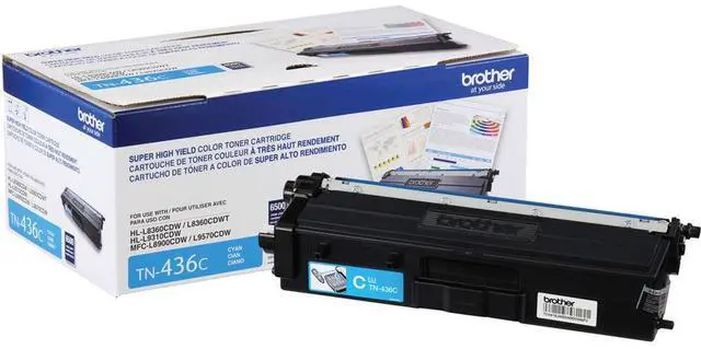 Main image of Brother TN436 Super High Yield Toner Cartridge, Up to 6500 Pages, Cyan