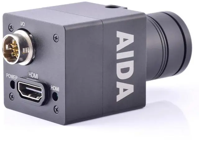 Alt view image 3 of 4 - AIDA UHD-100A Micro 4K Ultra HD HDMI 1.4 Professional POV Camera with TRS Stereo Audio Input, Multi HD Format