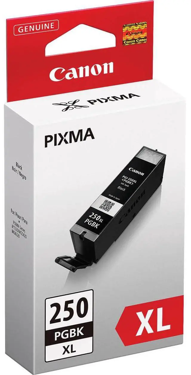 Alt view image 3 of 4 - Canon 2 Pack PGI-250XL Pigment Black Ink Tank #6432B001 2