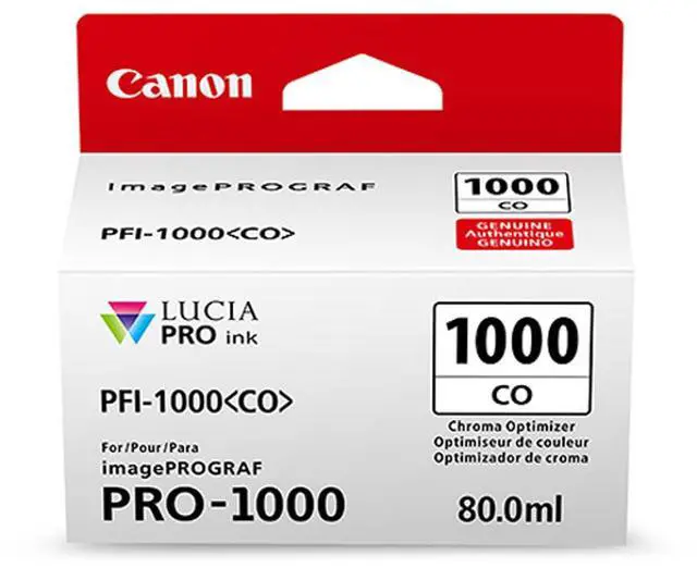 Alt view image 3 of 4 - Canon 3 Pack PFI1000CO Chroma Optimizer LUCIA PRO ink for imagePROGRAF PRO-1000