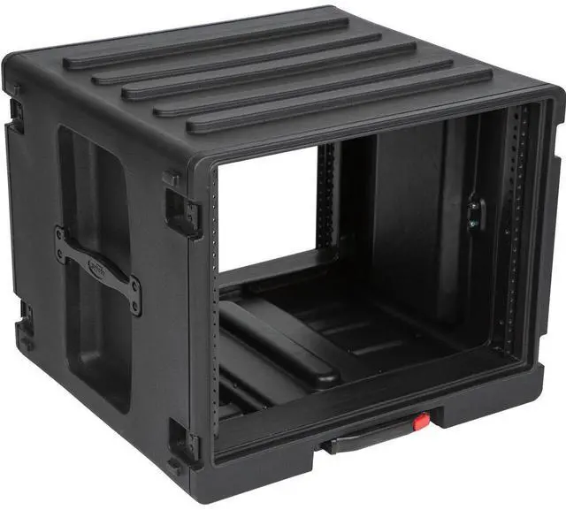 Main image of SKB 8RU Space Stack with Roto Rolling Rack, Wheels and Handle #1SKB-R8UW