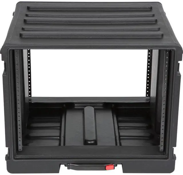 Alt view image 3 of 7 - SKB 8RU Space Stack with Roto Rolling Rack, Wheels and Handle #1SKB-R8UW