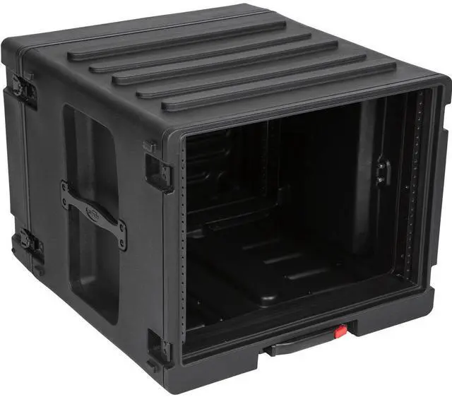 Alt view image 2 of 7 - SKB 8RU Space Stack with Roto Rolling Rack, Wheels and Handle #1SKB-R8UW