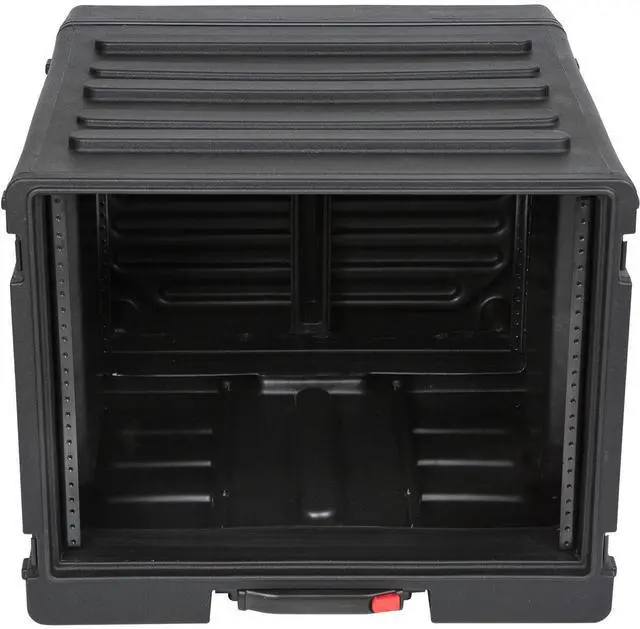 Alt view image 4 of 7 - SKB 8RU Space Stack with Roto Rolling Rack, Wheels and Handle #1SKB-R8UW