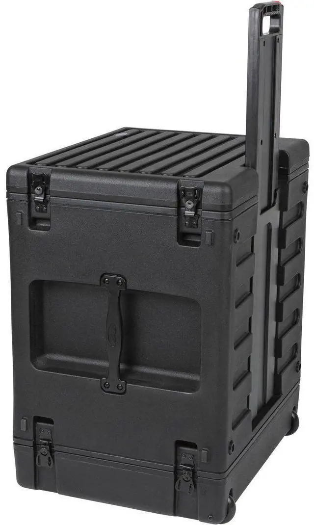 Alt view image 7 of 7 - SKB 8RU Space Stack with Roto Rolling Rack, Wheels and Handle #1SKB-R8UW