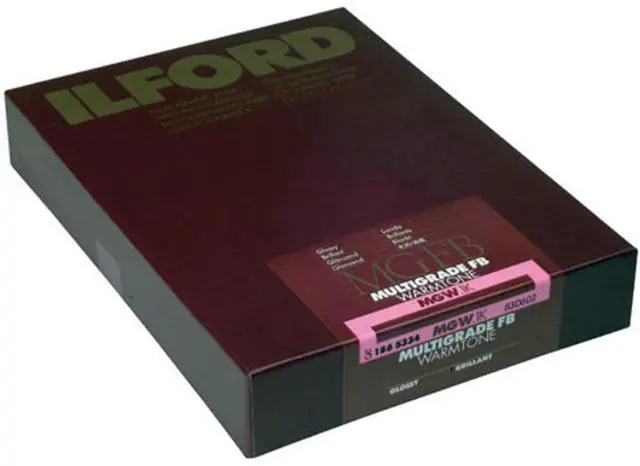 Alt view image 2 of 3 - Ilford Multigrade FB Warmtone VC Variable Contrast B & W Enlarging Paper - 5x7"-100 Sheets - Glossy Surface