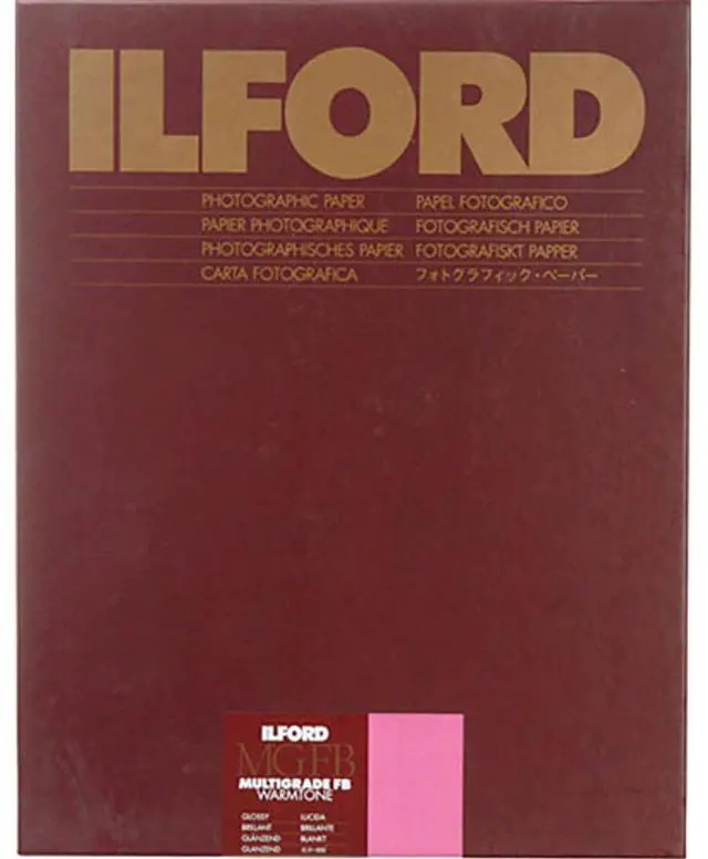 Alt view image 3 of 3 - Ilford Multigrade FB Warmtone VC Variable Contrast B & W Enlarging Paper - 5x7"-100 Sheets - Glossy Surface