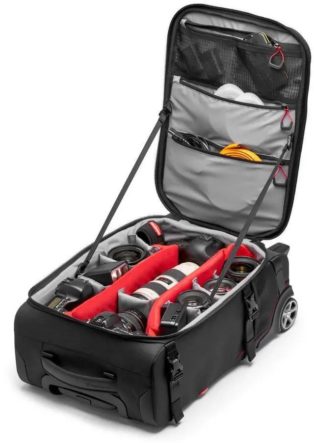 Alt view image 2 of 14 - Manfrotto Pro Light Reloader Switch-55 Carry-On Camera Backpack/Roller Bag