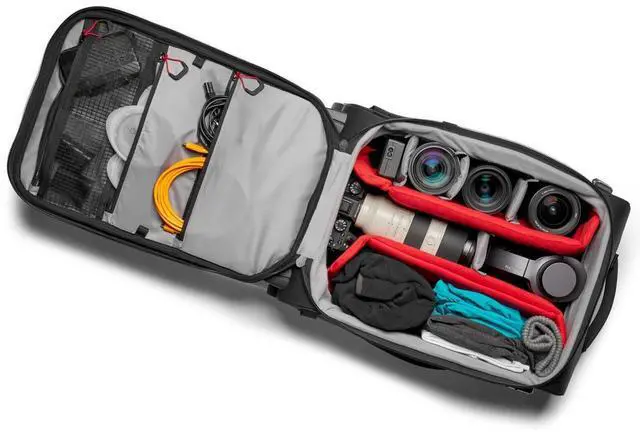 Alt view image 5 of 14 - Manfrotto Pro Light Reloader Switch-55 Carry-On Camera Backpack/Roller Bag