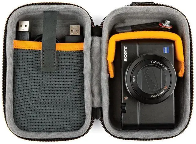 Alt view image 3 of 7 - Lowepro Hardside CS 40 Case for Larger Point-and-Shoots Action Cameras & Accessories, Black