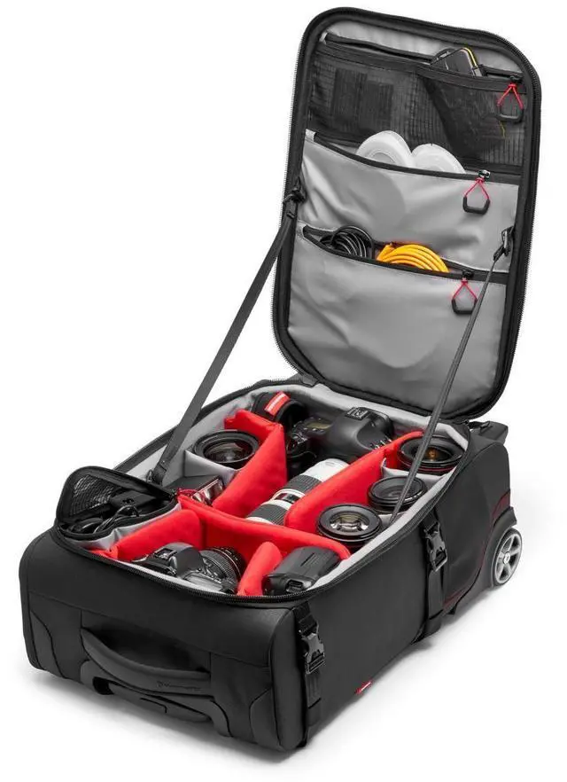 Alt view image 2 of 13 - Manfrotto Pro Light Reloader Air-55 Carry-On Camera Roller Bag #MB PL-RL-A55