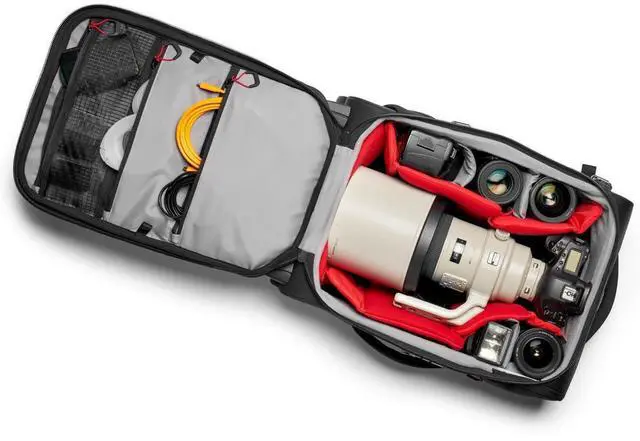 Alt view image 13 of 13 - Manfrotto Pro Light Reloader Air-55 Carry-On Camera Roller Bag #MB PL-RL-A55