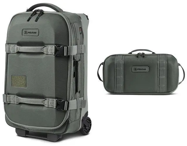 Main image of Pelican Aegis HY22 22" Wheeled Carry-On Roller Hybrid Duffel Bag, Charcoal, with SXH5 Protective Cross Body Sling Bag