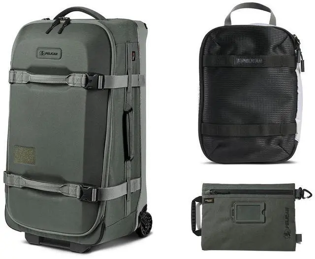 Main image of Pelican Aegis HY28 28" Wheeled Check-In Roller Hybrid Duffel Bag, Charcoal, Bundle with PCM ModPak Packing Cube and SPL ModPak Storage Pouch