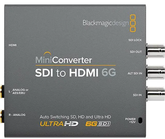 Alt view image 3 of 9 - Blackmagic Design SDI to HDMI 6G Mini Converter #CONVMBSH4K6G