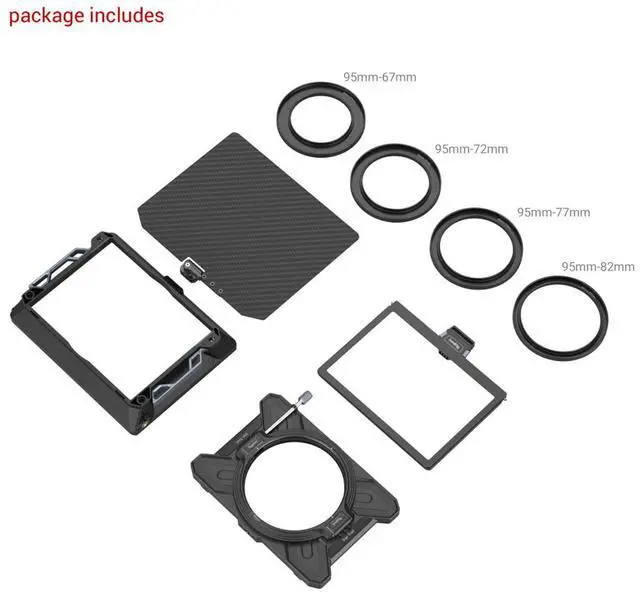 Alt view image 2 of 7 - SmallRig Star-Trial 95mm Multifunctional Modular Matte Box Basic Kit