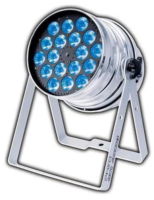 Alt view image 2 of 3 - 125 Watt LED Stage or Club PAR CAN w/DMX Intelligent Lighting Control & Multi-color Capability, 110V to 240 Volts