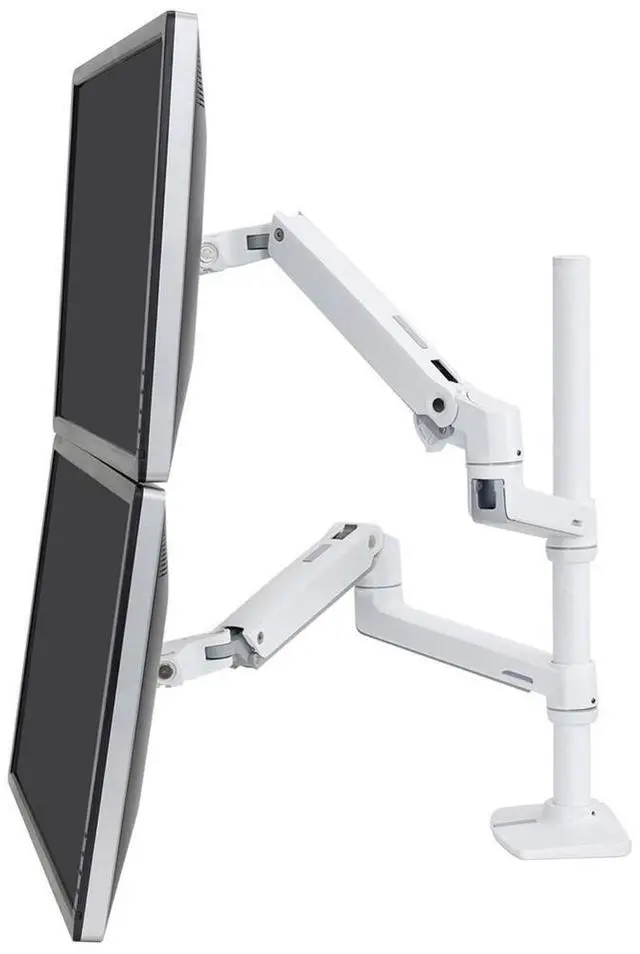 Alt view image 18 of 20 - LX DUAL STACKING ARM, TALL POLE, BRIGHT WHITE, GRAY ACCENTS