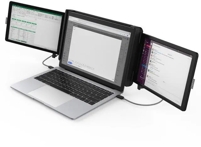 Alt view image 10 of 12 - Xebec Tri-Screen 2 10.1" IPS 60Hz LCD Monitor XTS2