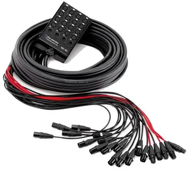 Main image of ProX XC-SB164XLR50 50' 16 XLR-F Input to 4 XLR-M Return Stage Box Snake