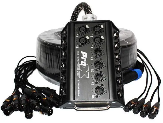 Alt view image 3 of 8 - ProX XC-SB164XLR100 | 100ft 16x4 Snake XLR