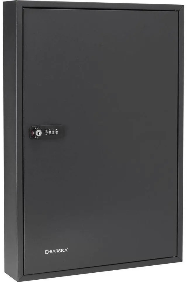 Alt view image 2 of 5 - Barska 100 Position Adjustable Key Cabinet with Combination Lock, Black