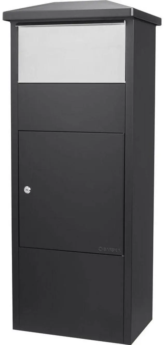 Main image of Barska MPB-500 Parcel Drop Box with Large Stainless Steel Door, Black