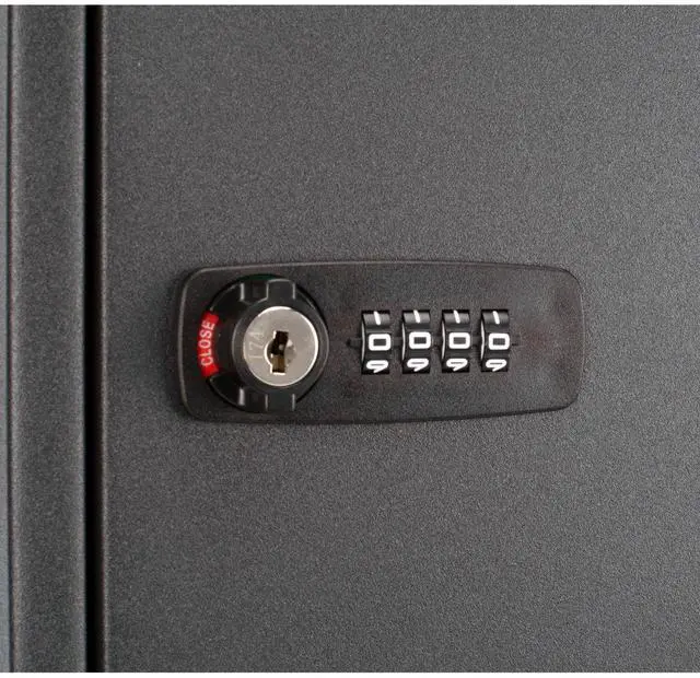 Alt view image 5 of 5 - Barska 100 Position Adjustable Key Cabinet with Combination Lock, Black