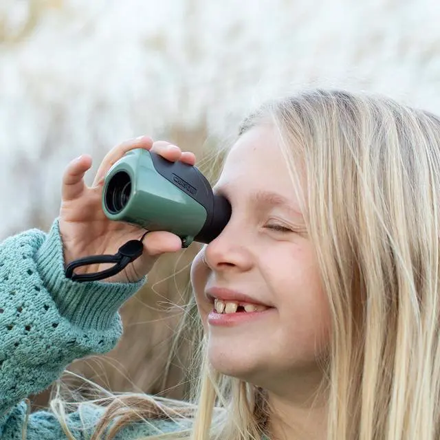 Alt view image 7 of 7 - Carson Bengal 7x18 Focus Free Monocular STEM Toy for Kids