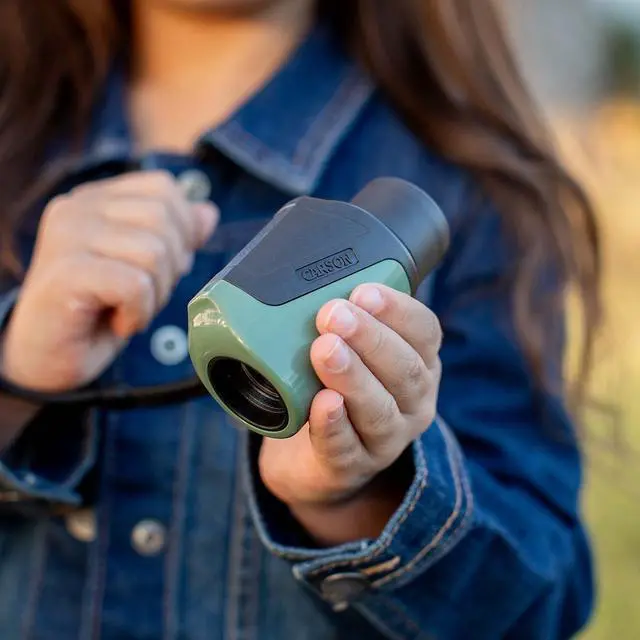 Alt view image 5 of 7 - Carson Bengal 7x18 Focus Free Monocular STEM Toy for Kids