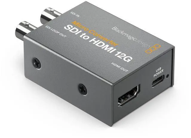 Alt view image 3 of 3 - Blackmagic Design Micro Converter Bi-Directional SDI to HDMI 12G w/Power Supply