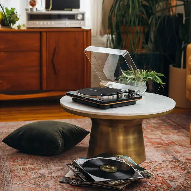 Alt view image 20 of 20 - Audio Technica AT-LP70XBT-BZ Automatic Belt-Drive Turntable - Black/Bronze