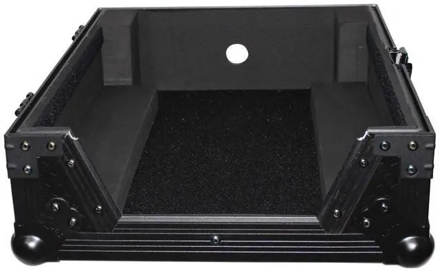 Alt view image 13 of 13 - Prox Black On Black Mixer Case For Large Format 12" Dj Mixers Flight Road Ready