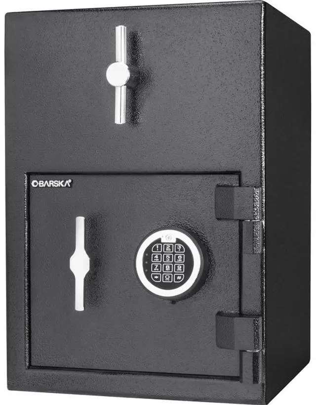 Main image of Barska 1.15 Cubic Foot Rotary Hopper Keypad Depository Safe