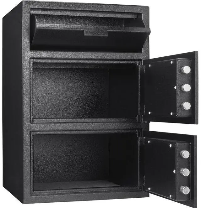 Alt view image 2 of 5 - Barska 1.6/2 Cubic Foot Two Lock Keypad Depository Safe