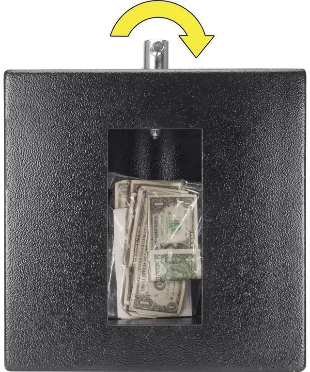 Alt view image 6 of 7 - Barska 1.15 Cubic Foot Rotary Hopper Keypad Depository Safe